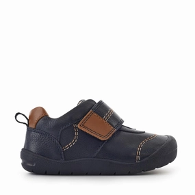 Walk Startrite Boys Shoe Footprint Navy Leather