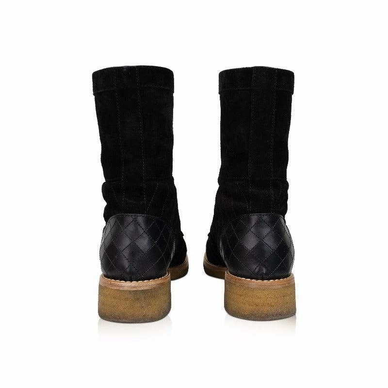 Original Combat Boot Chanel Combat Boots - 38