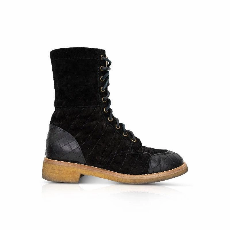 Azalea Wang Exton Combat Boot Chanel Combat Boots - 38