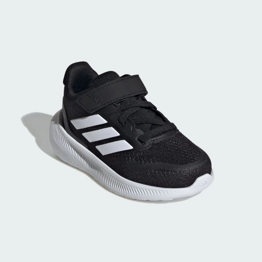 Shoes For Bad Knees Running Adidas Kid's Runfalcon 5 Hook N' Loop Black/White Running Shoes