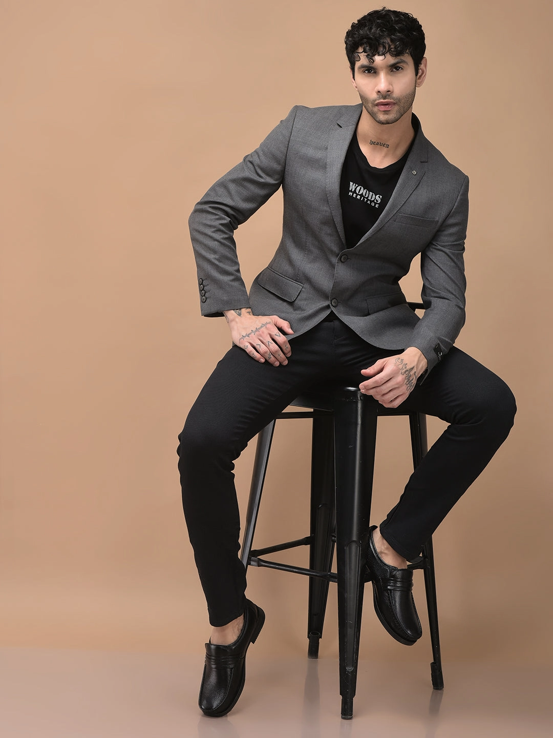 Tree Work Boots Men Black Genuine Leather Formal Slip On Moccasins Shoes for Office|Memory Cushion Meeting Slip-Ons