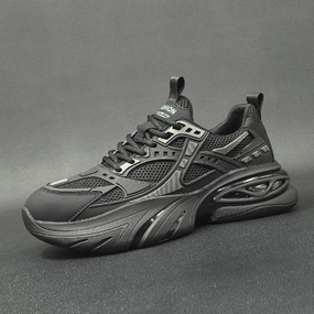 Men Breathable Mesh Fashion Thick Soled Casual Sneakers Toe Sneakers