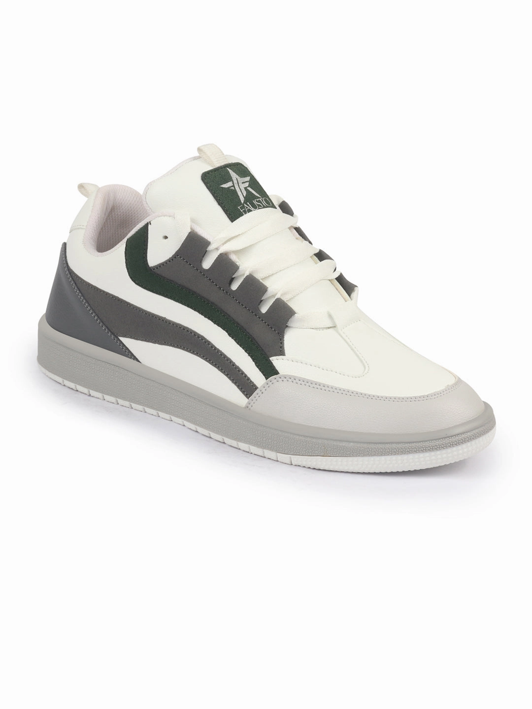 Men Grey Colorblocked Low Top Classic Lace-Up Sneaker Shoes|Low Ankle Casual Shoes|All Day Comfortable Sneakers Off White Low Vulcanized Sneakers