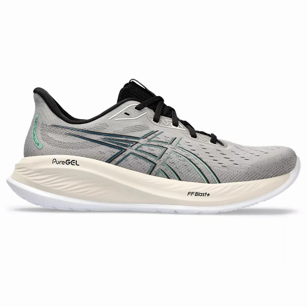 Packer Shoes Asics Men's Asics GEL-Cumulus 26, Moonrock/Dark Mint, 11.5 D Medium