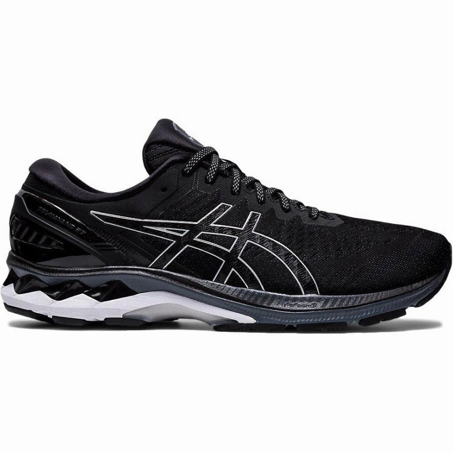 Men's Asics GEL-Kayano 27, Black/Pure Silver, 11.5 2E Wide Asics Gel Surveyor 5 Running Shoe