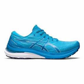 Men's Asics GEL-Kayano 29, Island Blue/White, 12 2E Wide Zero Drop Running Shoes Asics