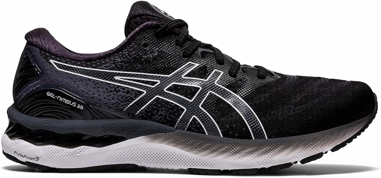 Men's Asics Gel-Nimbus 23, Black/White, 11 4E Extra Wide Asics Japan Walking Shoes