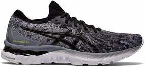 Asics Tiger Slip On Shoes Men's Asics Gel-Nimbus 23, Sheet Rock/Black, 8 D Medium