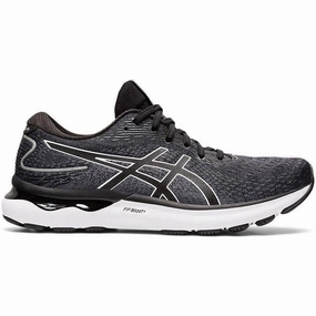 Good Running Shoes Asics Men's Asics Gel-Nimbus 24, Black/White, 12.5 4E Extra Wide
