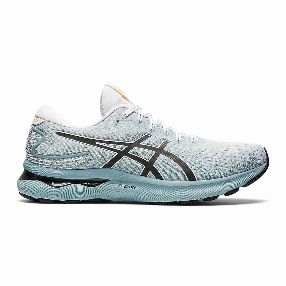 Men's Asics GEL-Nimbus 24, Light Steel/White, 9 D Medium Amazon Asics Tennis Shoes