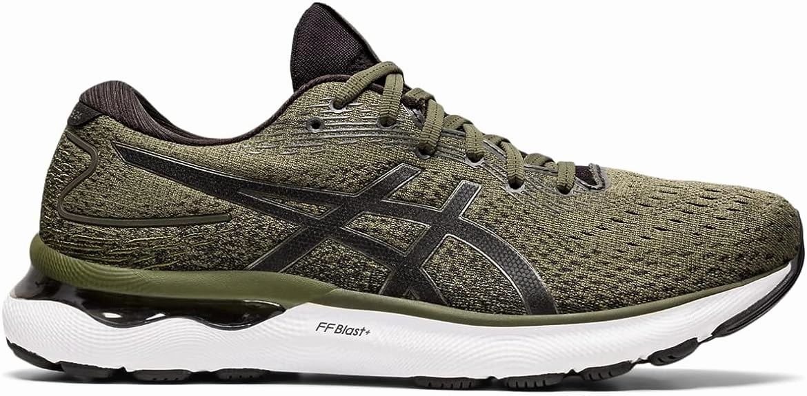 Find Asics Running Shoes Men's Asics Gel-Nimbus 24, Olive Canvas/Gunmetal, 8 D Medium
