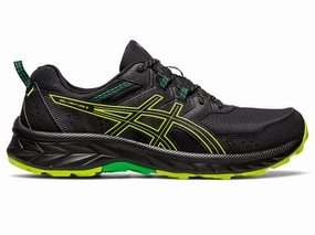 Men's Asics Gel-Venture 9, Black/Lime Zest, 10.5 D Medium Asics Gel-pulse 16 Running Shoes