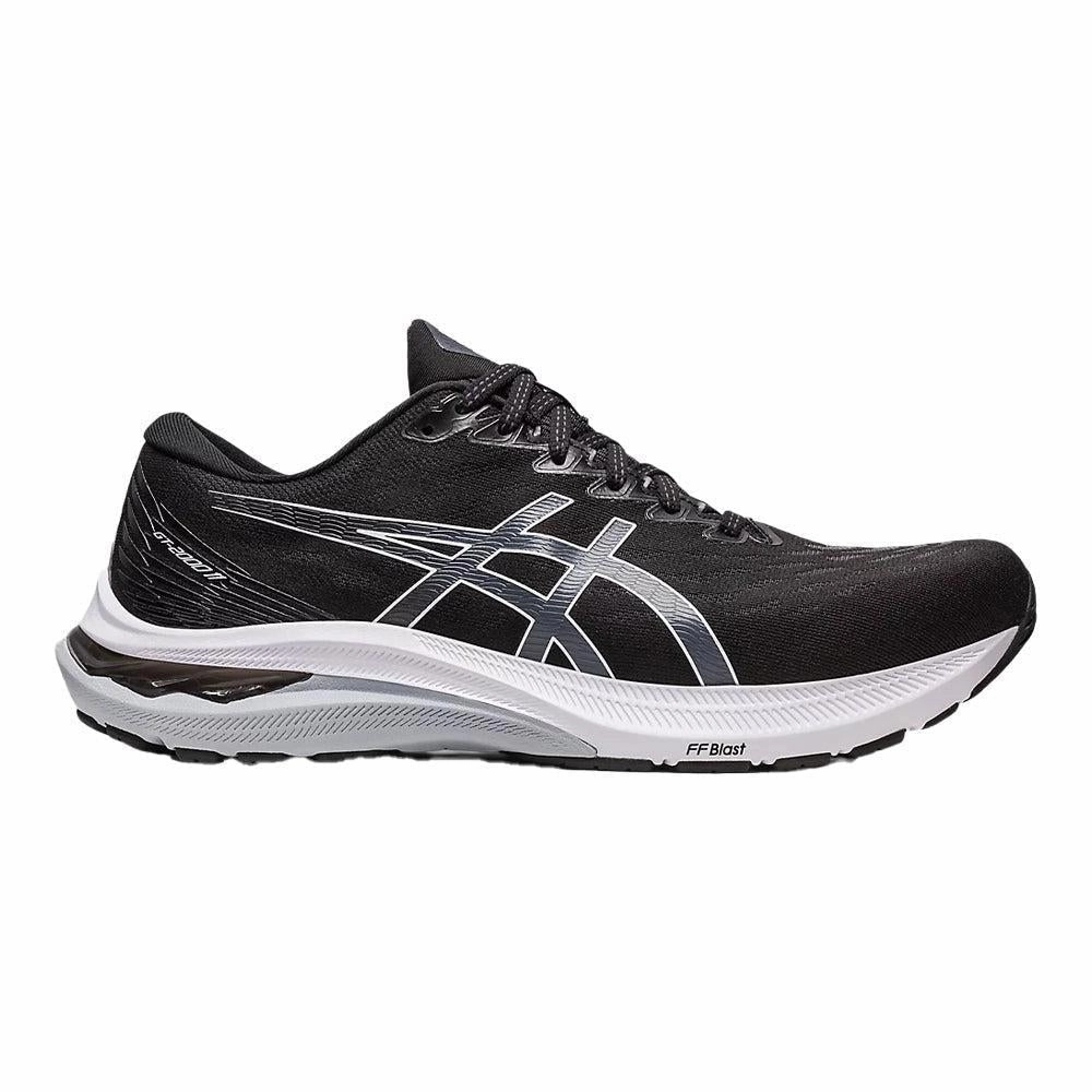 Men's Asics GT-2000 11, Black/White, 9.5 4E Extra Wide Asics Running Shoes Flytefoam