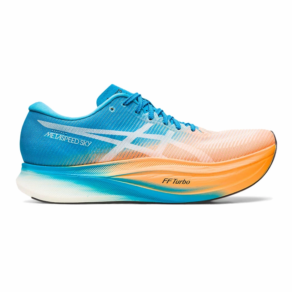Men's Asics Metaspeed Sky , Orange Pop/Island Blue, 12 D Medium Best Asics Running Shoes For Road