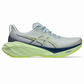 Flat Feet Asics Shoes Men's Asics Novablast 4, Cool Grey/Blue Expanse, 9.5 D Medium