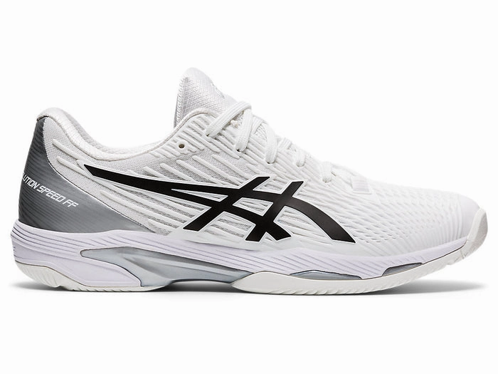 Different Asics Shoes Men's Asics Solution Speed FlyteFoam 2, White/Black, 11 D Medium