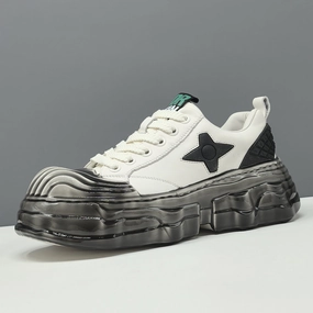 Men's Fashion Leather Platform Casual Sneakers Sneakers Deadpool