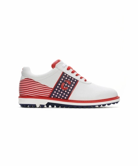 Best Breathable Golf MEN'S GOLF SHOES 4TH JULY UNITED - RED/WHITE/BLUE