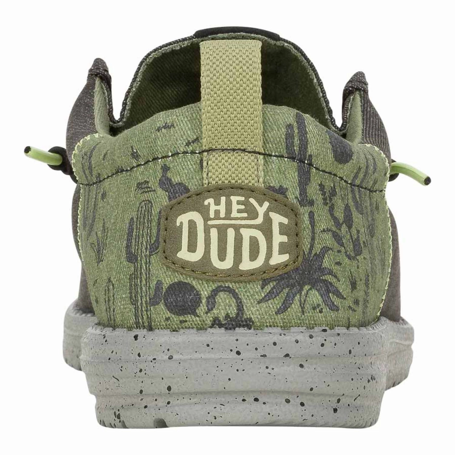 Champion Sneakers Men??S Wall Funk Desert Landscape Shoes In Black & Army Green