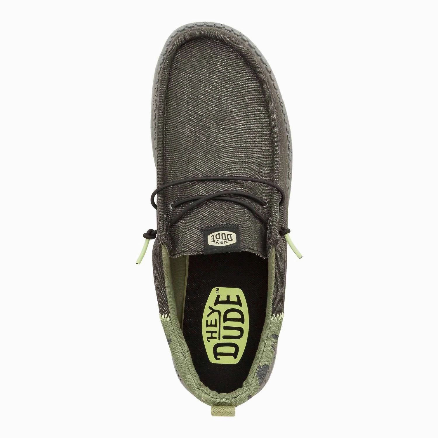 Men??S Wall Funk Desert Landscape Shoes In Black & Army Green Good Arch Support Sneakers