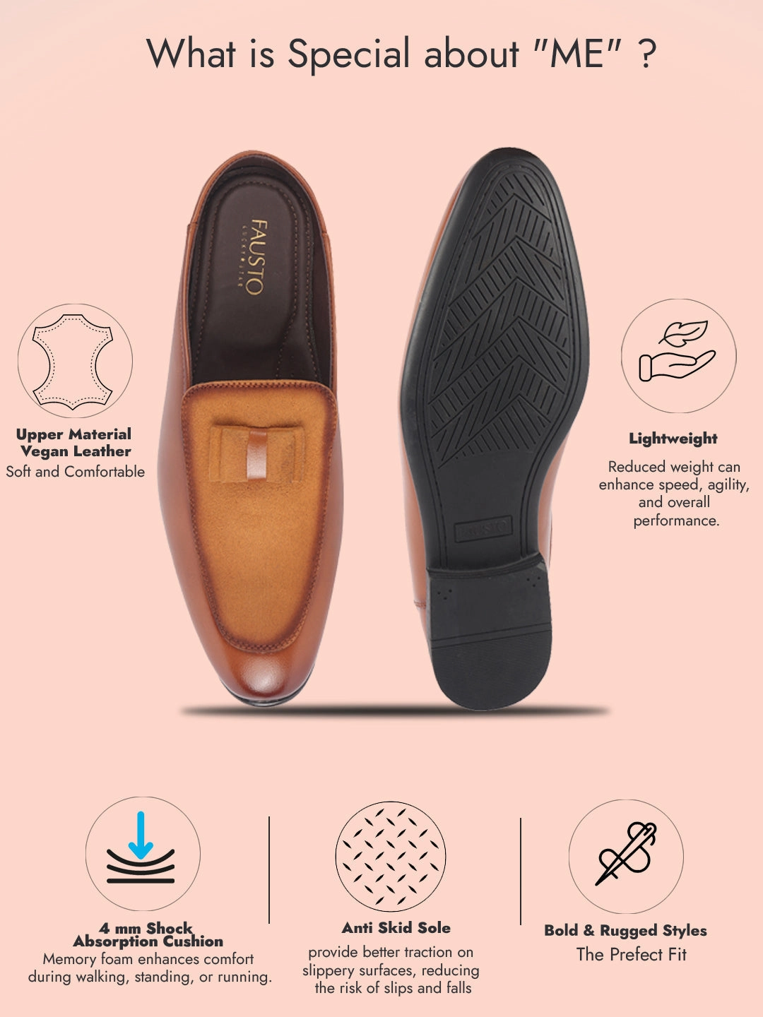 Work Boots Electrical Hazard Composite Toe Men Tan Bow Design Velvet Upper Back Open Evening Party Formal Slip On Shoes|Memory Cushioned Insole Mules for Wedding, Office, Cocktail Tuxedo Dress|Lightweight and Comfort