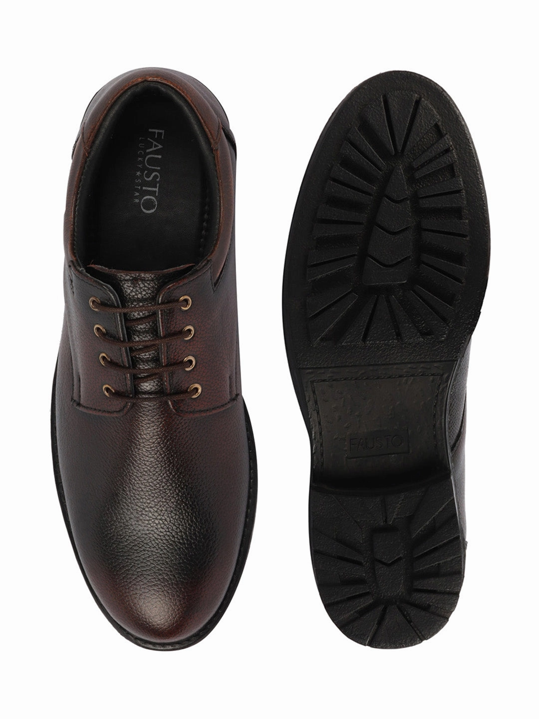 Men Tan Genuine Burnish Leather Formal Lace Up Derby Shoes For Office|Work Best Ariat Work Boot