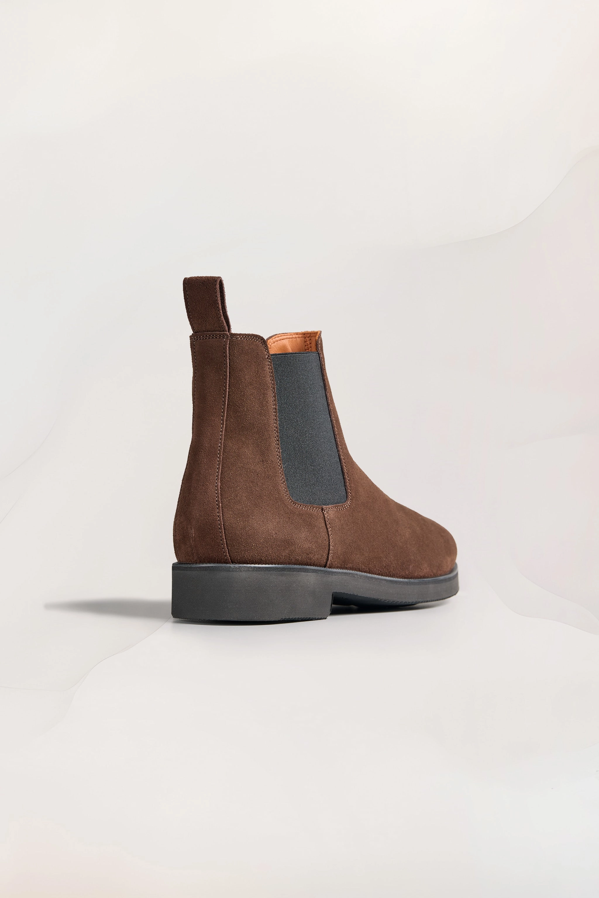 Patent Leather Chelsea Boots Mens Redford Chelsea Boots in Umber Suede