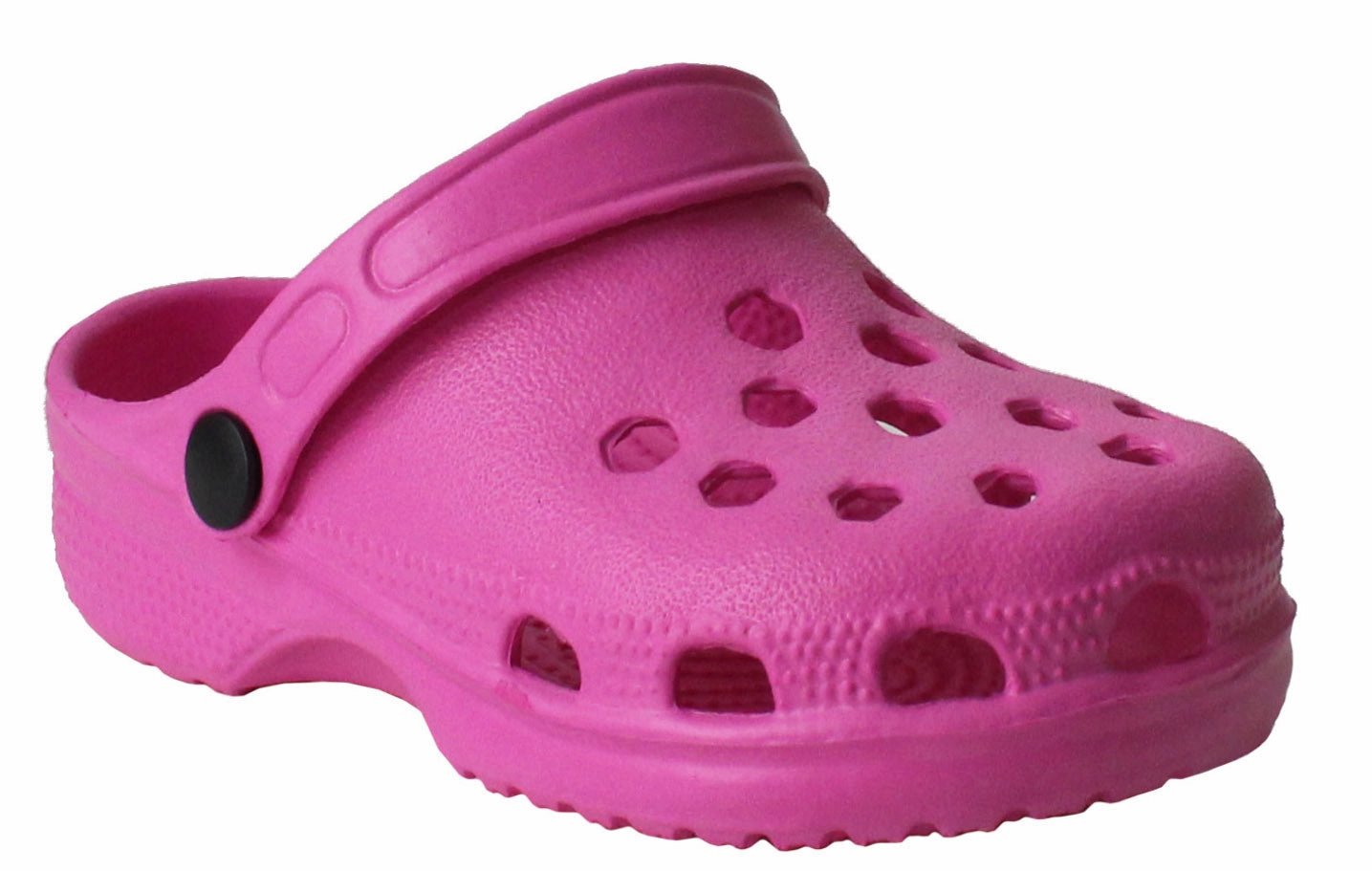 Kids Pink Clogs Lightweight EVA Breathable Girls Slip On Adjustable Garden Beach Pool Slides Sandals Pink Snake For Drain Clogs