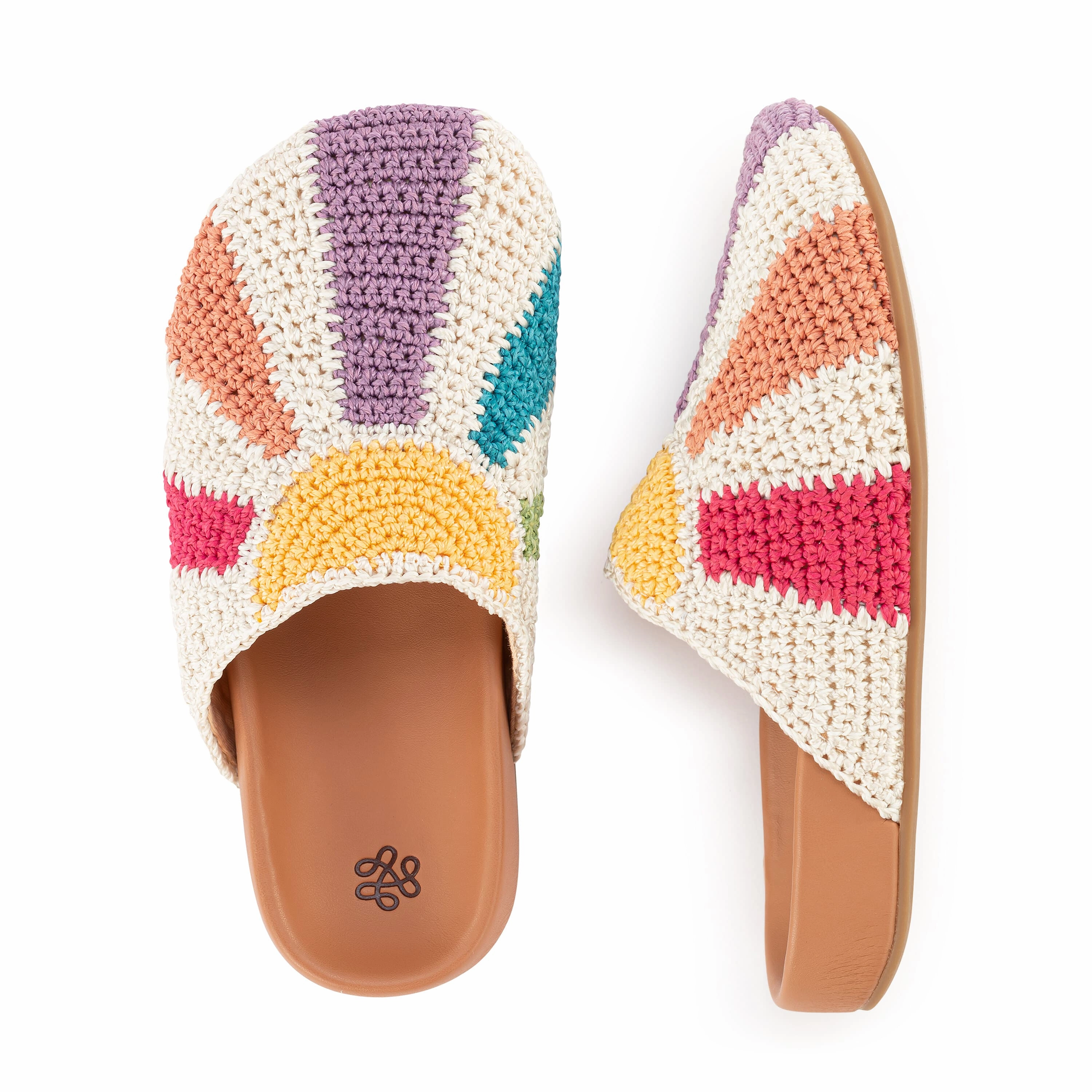 Clogs For Chefs Bolinas Clog - Kids - Hand Crochet - Multi Sunbeam