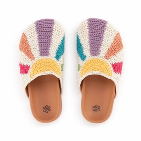 Bolinas Clog - Kids - Hand Crochet - Multi Sunbeam Clogs Italian
