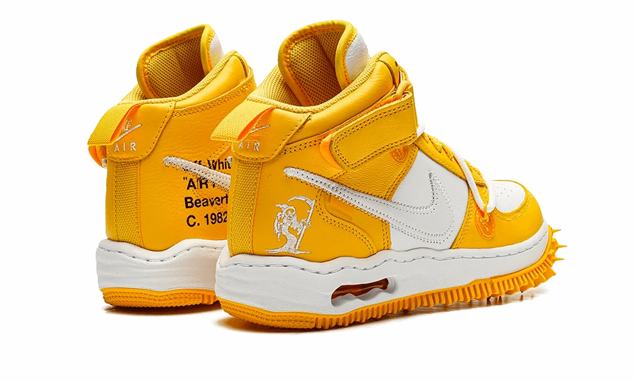 G Dragon Nike Shoes Nike Air Force 1 Mid SP Off-White Varsity Maize