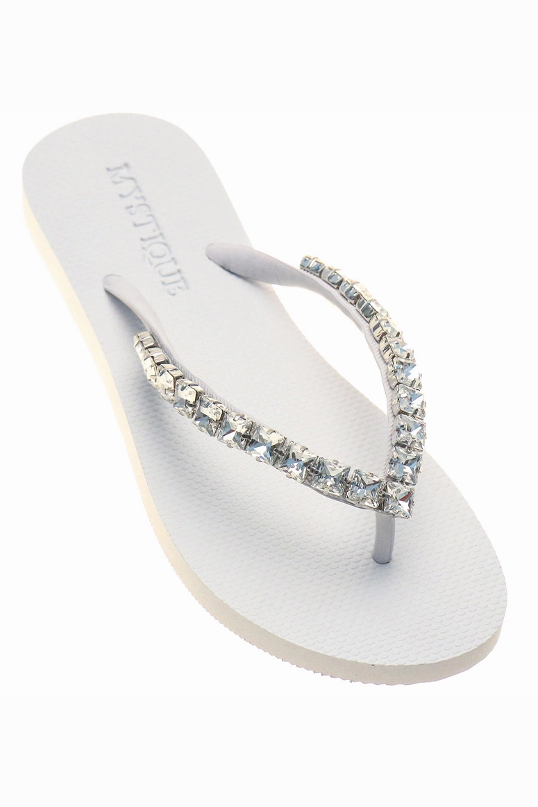 Mystique - Agadir Flip Flops - White/Clear Drive Flip Flops