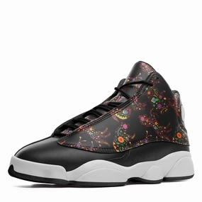 Lacing Basketball Shoes Neon Floral Animals Isstsokini