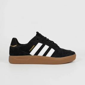 Adidas Skateboarding - Tyshawn Low Pro Shoes - Core Black / Footwear White / Gold Metallic / Gum Auto Lacing Basketball Shoes