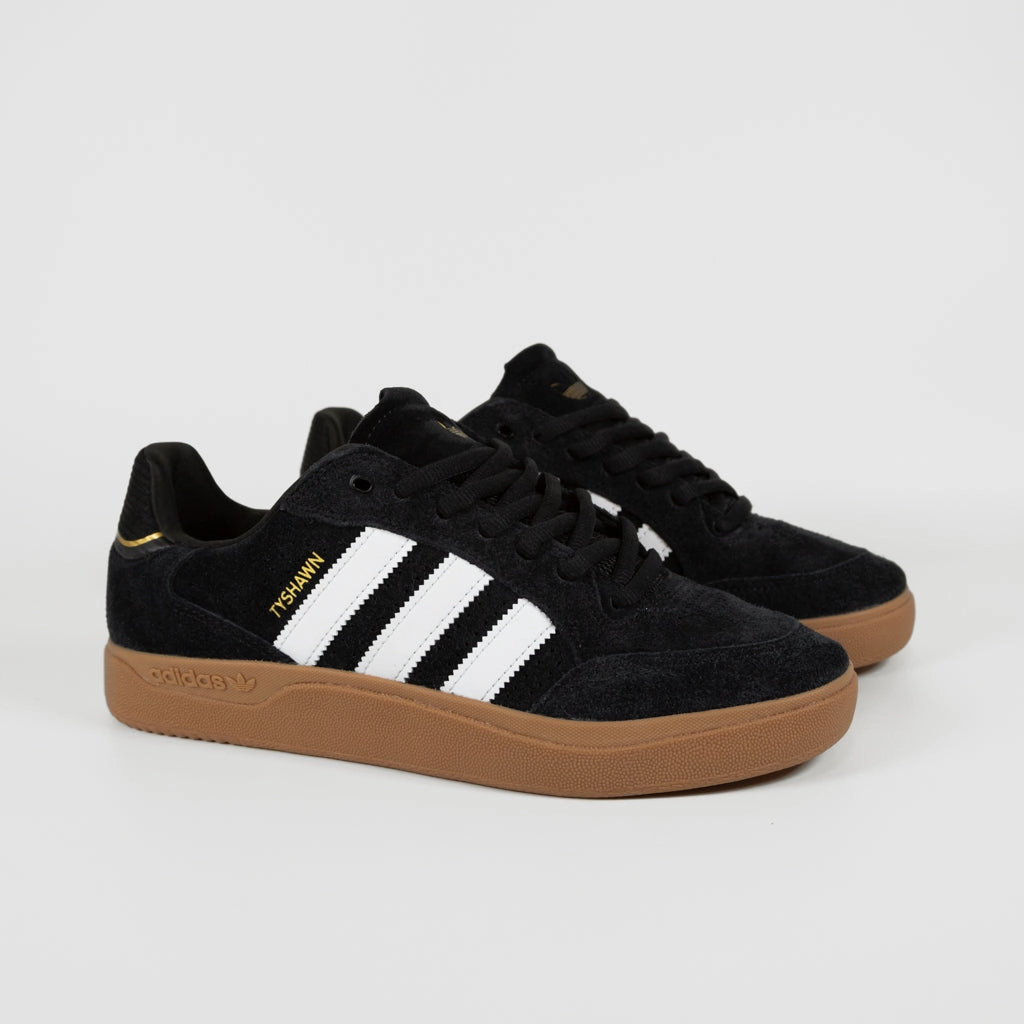 Adidas Skateboarding - Tyshawn Low Pro Shoes - Core Black / Footwear White / Gold Metallic / Gum Bb 4000 Ii Basketball Shoes