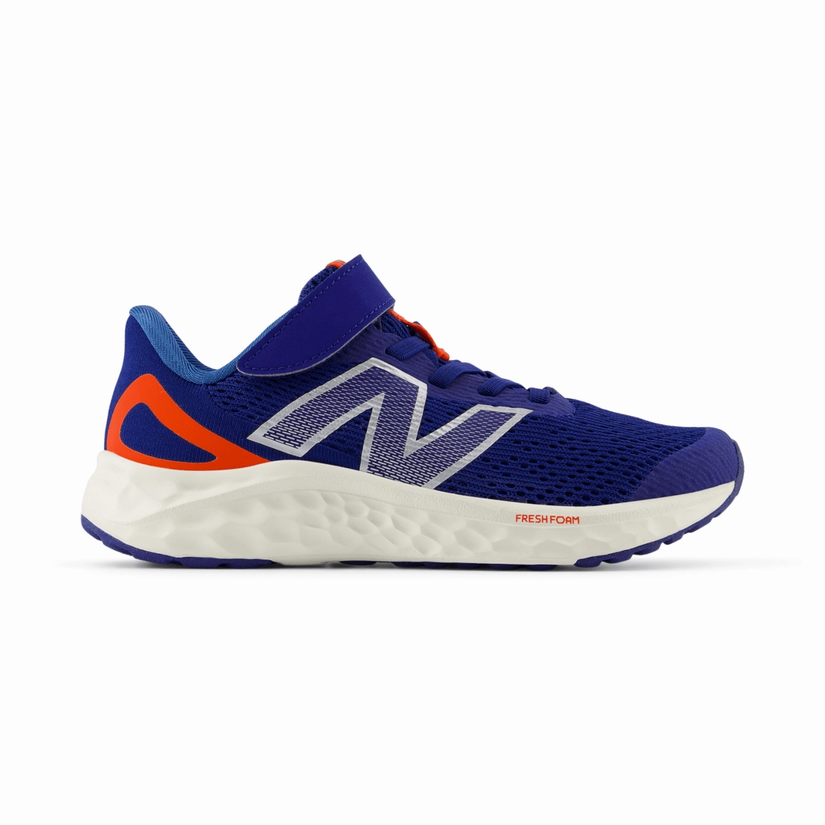 New Balance Kid's (Preschool) Fresh Foam Arishi v4 PAARIYN4 Inkwell/Neo Flame/Silver Metallic Hiking And Running Shoes