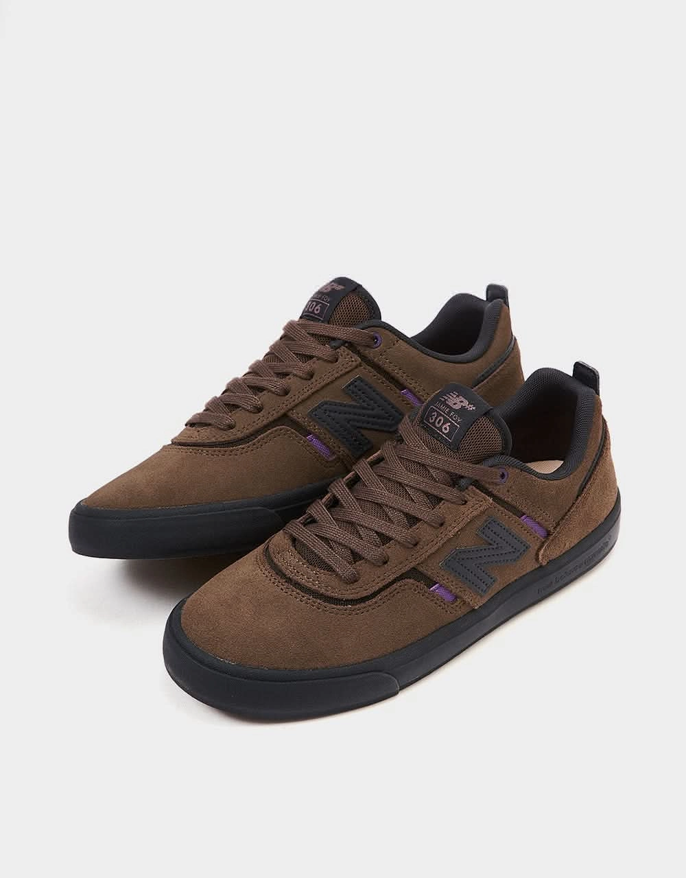 New Balance Numeric Jamie Foy 306 Skate Shoes - Brown/Black Sb Chron Slip Skate Shoes