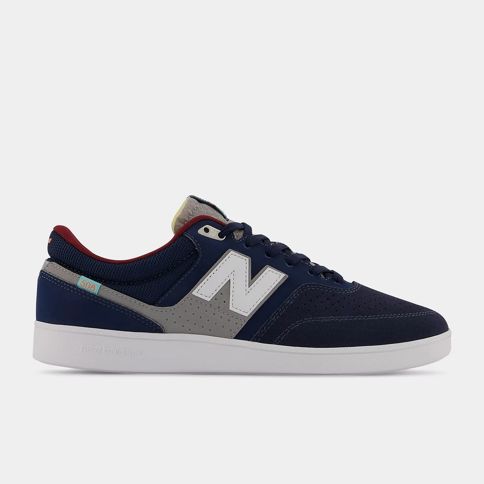 New Balance Numeric Skateboard Shoes 508 Brandon Westgate Navy/Gum Shoelaces For Soccer Cleats