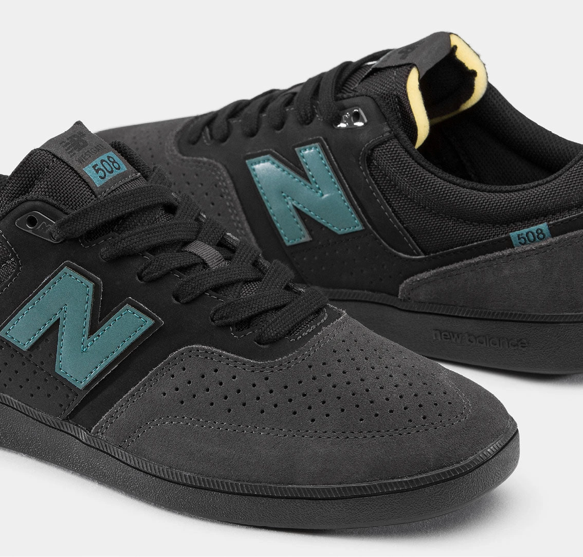 Top Soccer Cleats 2022 New Balance Numeric Skateboard Shoes Brandon Westgate 508 Dark Grey/Teal