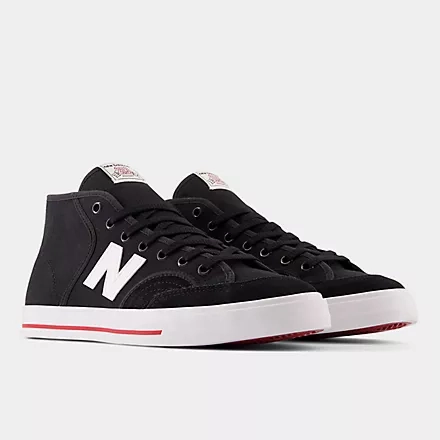 New Balance Shoes Numeric 213 Mid Pro Court Black White Motorcycle Skate