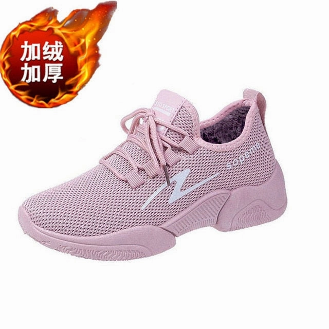 New Woman Casual Shoes Breathable Women Sneakers Shoes Mesh Female Fashion Sneakers Women Chunky Sneakers Shoes Sapato Feminino Velcro Strap Sneakers