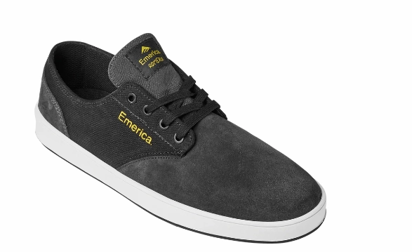 Emerica Romero Laced Grey/Black/Yellow Superstar Vulc Adv Skate Shoes