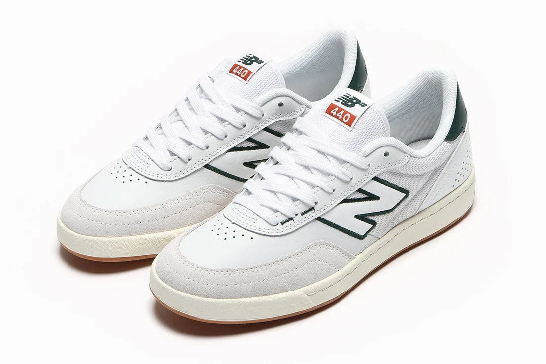 New Balance Numeric Skateboard Shoes 440 White/Green Figure Skate