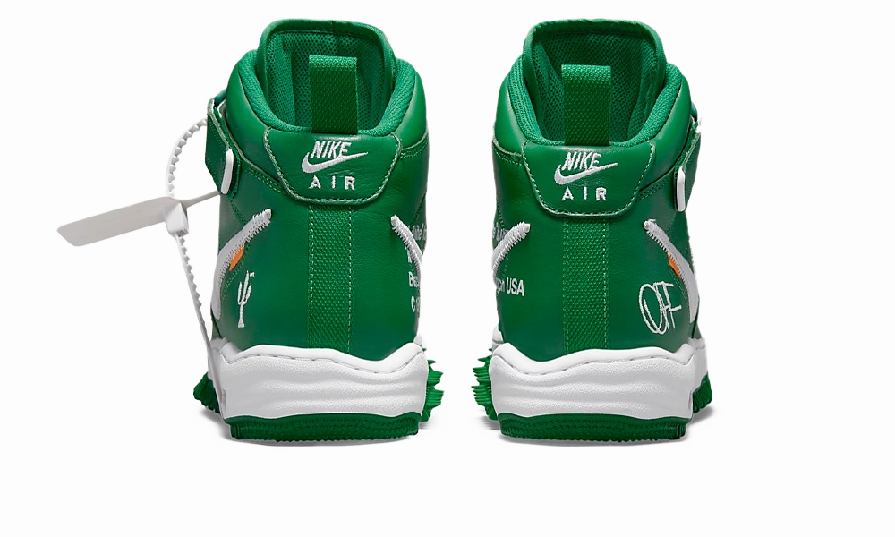 Nike Air Force 1 Mid Off-White Pine Green Nike Huarache Lacrosse Turf Shoes