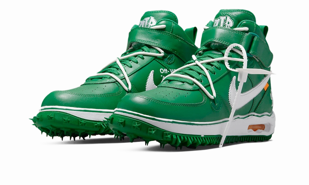 Nike Air Force 1 Mid Off-White Pine Green Nike Astro Turf Soccer Shoes