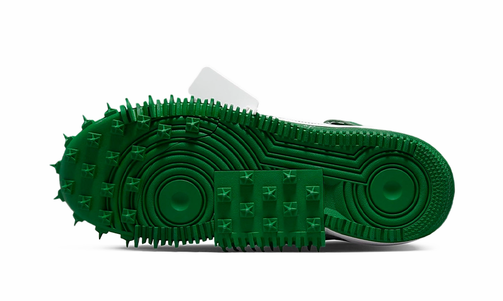 Nike Air Force 1 Mid Off-White Pine Green Nike Shoes Walking