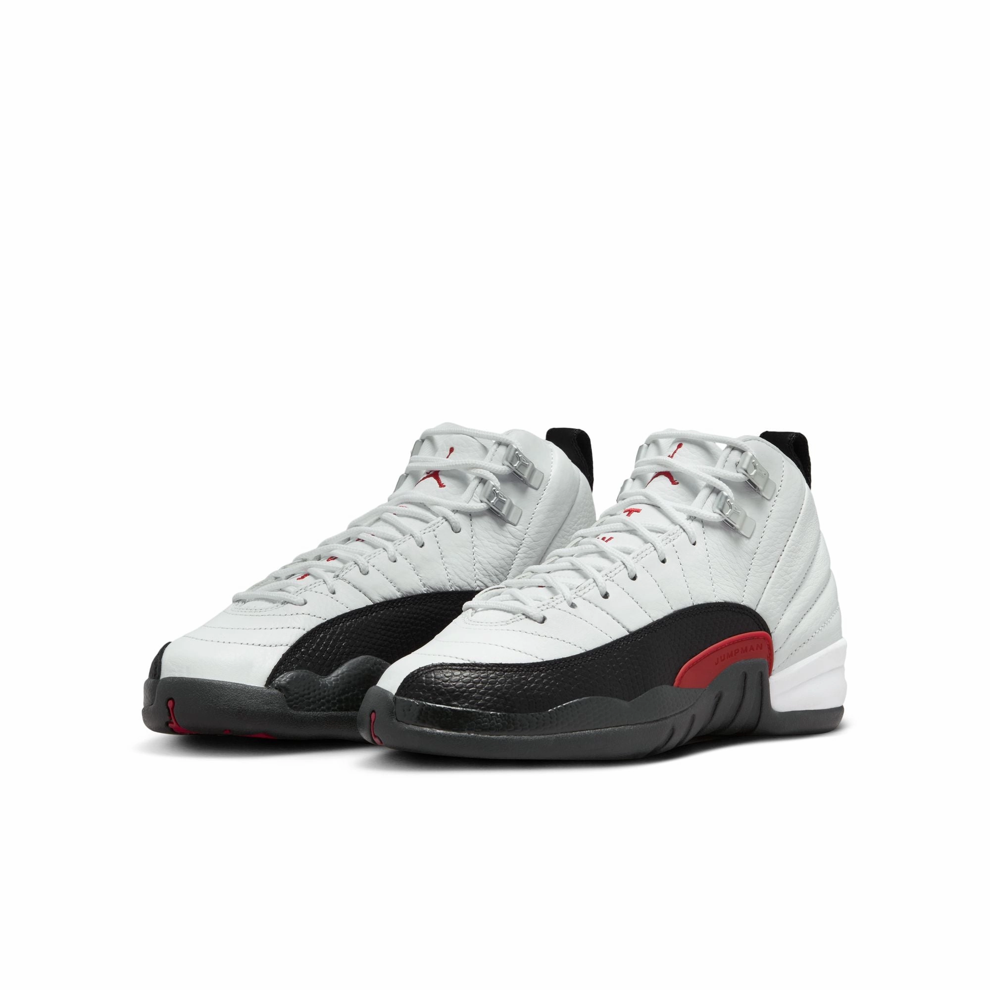 Hoops Mid Basketball Shoes Nike Air Jordan 12 Retro (GS) Red Taxi