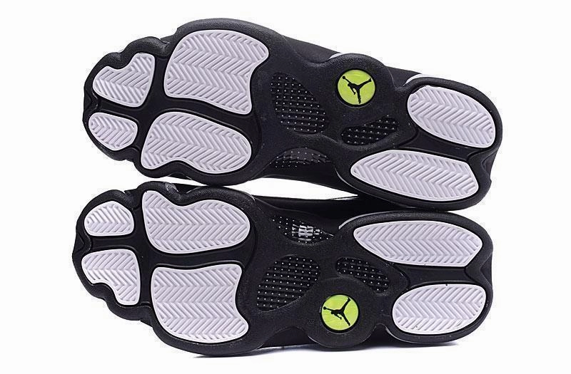 Basketball Shoes Sole Nike Air Jordan Men 13 Retro Black Hyper White Basketball Men