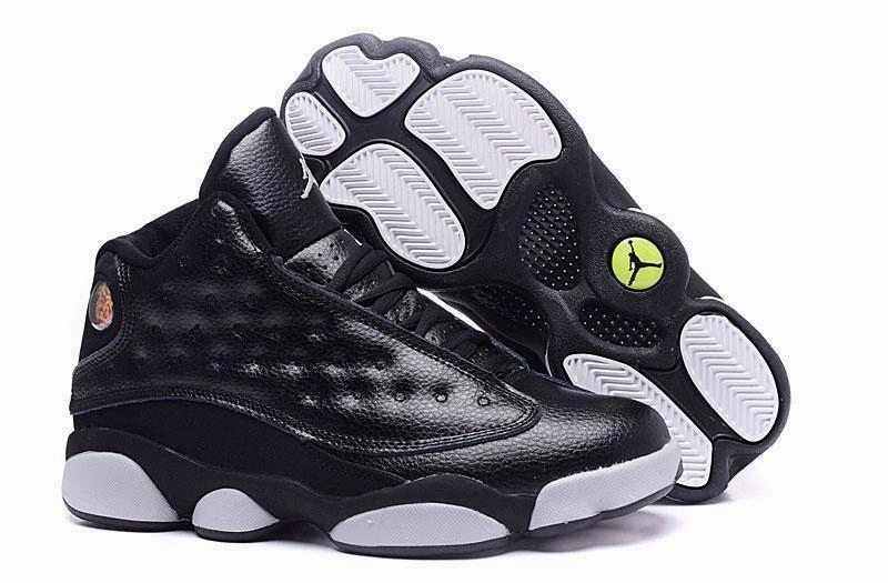 Basketball Shoes Are Non Marking Nike Air Jordan Men 13 Retro Black Hyper White Basketball Men