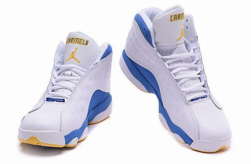 Nike Air Jordan Men 13 Retro White/Blue/Yellow Basketball Men Realtree Camo Basketball Shoes